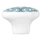 モロッコブルーマーブル&パール セラミックノブ (側面)