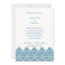 モロッコブルー結婚式招待状