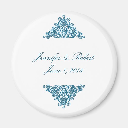 モロッコブルー マグネット (正面)