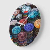 モロッコプレートアットマーケット ラージ壁時計 (傾斜)