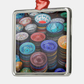 モロッコプレート市場 メタルオーナメント (左)