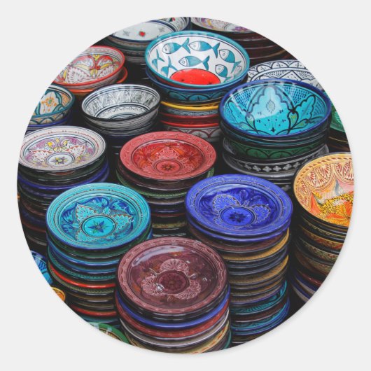 モロッコプレート市場 ラウンドシール (正面)