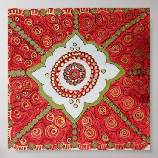 モロッコヘインスパイアナアート ポスター (正面)