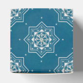 モロッコポルトガル語ブルーアズレジョスのタイル模様 フェイバーボックス (上部)