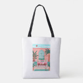 モロッコマラケシュのトートバッ絵を描グ トートバッグ (裏面)