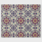 モロッコマンダラタイル調整可能パターン ラッピングペーパー (フラット)