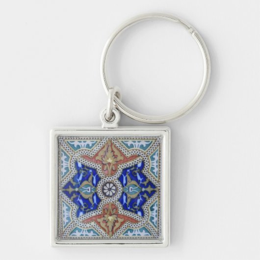 モロッコモザイクタイル写真 –  キーホルダー (正面)
