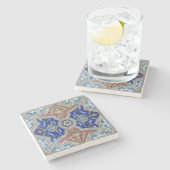 モロッコモザイクタイル写真 – 石コースター ストーンコースター (横)