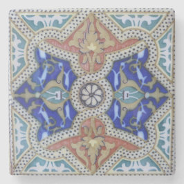 モロッコモザイクタイル写真 – 石コースター ストーンコースター