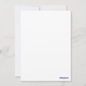 モロッコモザイクターコイズブルー金ゴールドイード 招待状 (裏面)