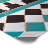 モロッコモザイクパターン ポスター (角)