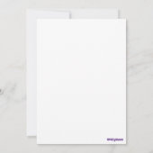 モロッコモザイクブルーの紺色の赤いモスクEid Mubarak 招待状 (裏面)