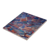 モロッコモザイクブルー数々のティール（緑がかった色）色の装飾品 タイル (側面)