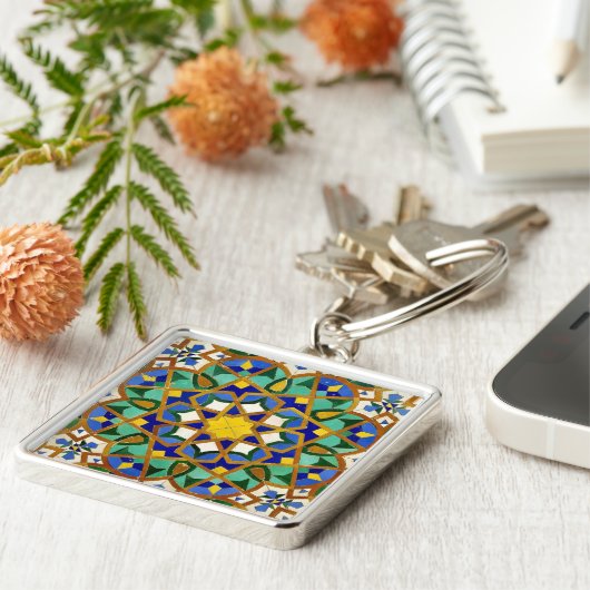 モロッコモザイク写真 –  キーホルダー (側面)