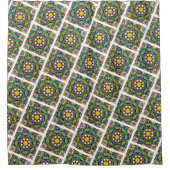 モロッコモザイク写真 シャワーカーテン (正面)