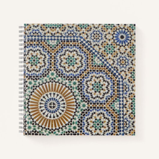 モロッコモザイク写真 –  ノートブック (正面)