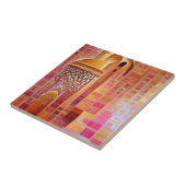 モロッコモザイク壁バラ金ゴールド幾何学芸術  タイル (側面)