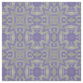 モロッコモザイク幾何学的な緑のオリーブ紫色のプラム ファブリック (見本)