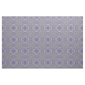 モロッコモザイク幾何学的な緑のオリーブ紫色のプラム ファブリック (ファットクウォーター)