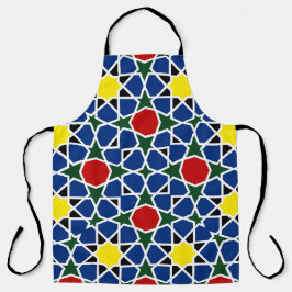 モロッコモザイク幾何学的パターンデザインタイル エプロン