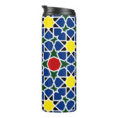 モロッコモザイク幾何学的パターンデザインタイル タンブラー (回転右)