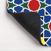 モロッコモザイク幾何学的パターンデザインタイル マウスパッド (コーナー)