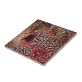 モロッコモザイク赤金ゴールド死の幾何学芸術 タイル (側面)