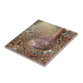 モロッコモザイク黄褐色の幾何学的アート タイル (側面)