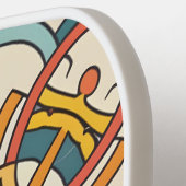 モロッコモザイク ピックルボールラケット (左詳細)