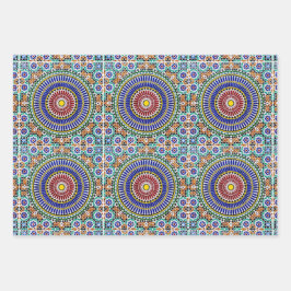 モロッコモザイク ラッピングペーパーシート