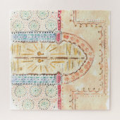 モロッコモスクドアウォーターカラージグソーパズル ジグソーパズル (横)