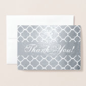 モロッコモダンのパターン 箔カード (封筒付き正面)