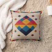 モロッコモダンホワイトキリム枕：ミニマリストMa クッション (ブランケット)