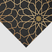 モロッコモダン金ゴールドブラックの地中海の切り離 薄葉紙 (詳細)