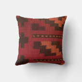 モロッコラグ、ブルゴーニュ調、南西スタイル クッション (裏面)