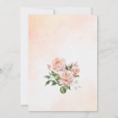 モロッコランタンとパステルクリームピンクのバラ 招待状 (裏面)