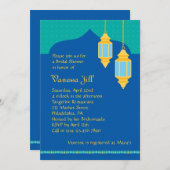 モロッコランタンブライダルシャワー招待 招待状 (正面/裏面)