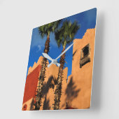 モロッコリゾートエクステリア スクエア壁時計 (傾斜)