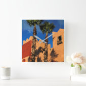 モロッコリゾートエクステリア スクエア壁時計 (ホーム)