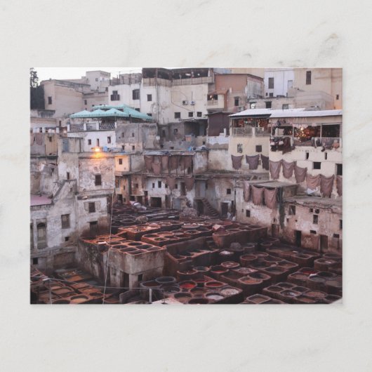 モロッコレザータネリー – Fes – モロッコ ポストカード (正面)