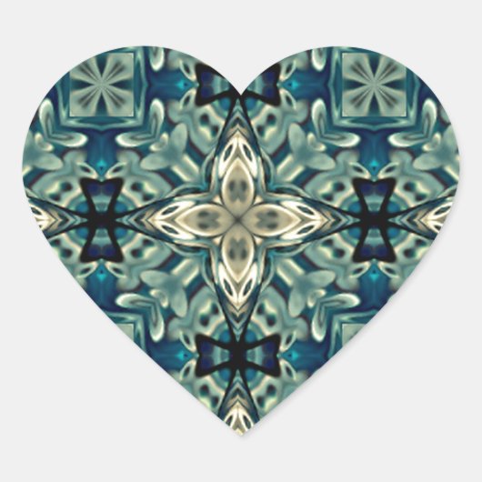 モロッコンインスパイアデザイン ハートシール (正面)