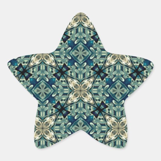 モロッコンインスパイアデザイン 星シール (正面)