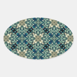 モロッコンインスパイアデザイン 楕円形シール