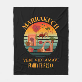 モロッコヴェニヴィディアマービグループバケーションマラケシュ フリースブランケット