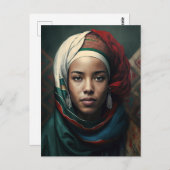 モロッコ人女性 ポストカード (正面/裏面)