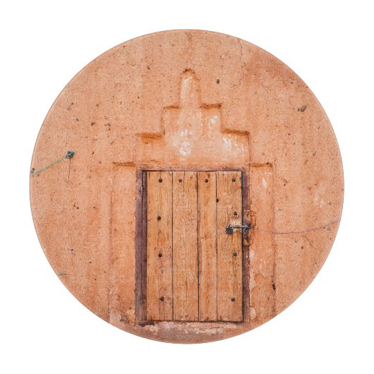 モロッコ伝統的の木製窓のテクスチャ カッティングボード (正面)