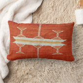 モロッコ伝統的バーアートワーク ランバークッション (ブランケット)