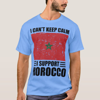 モロッコ保サッカー界を支えても落ち着かない Tシャツ