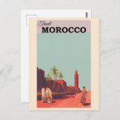 モロッコ北アフリカヴィンテージ旅行 ポストカード (正面/裏面)