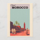 モロッコ北アフリカヴィンテージ旅行 ポストカード (正面)